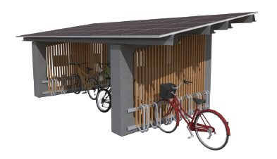 Abri à vélo double YSIBIKE